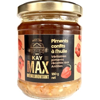 Piments confits à l'huile 190g